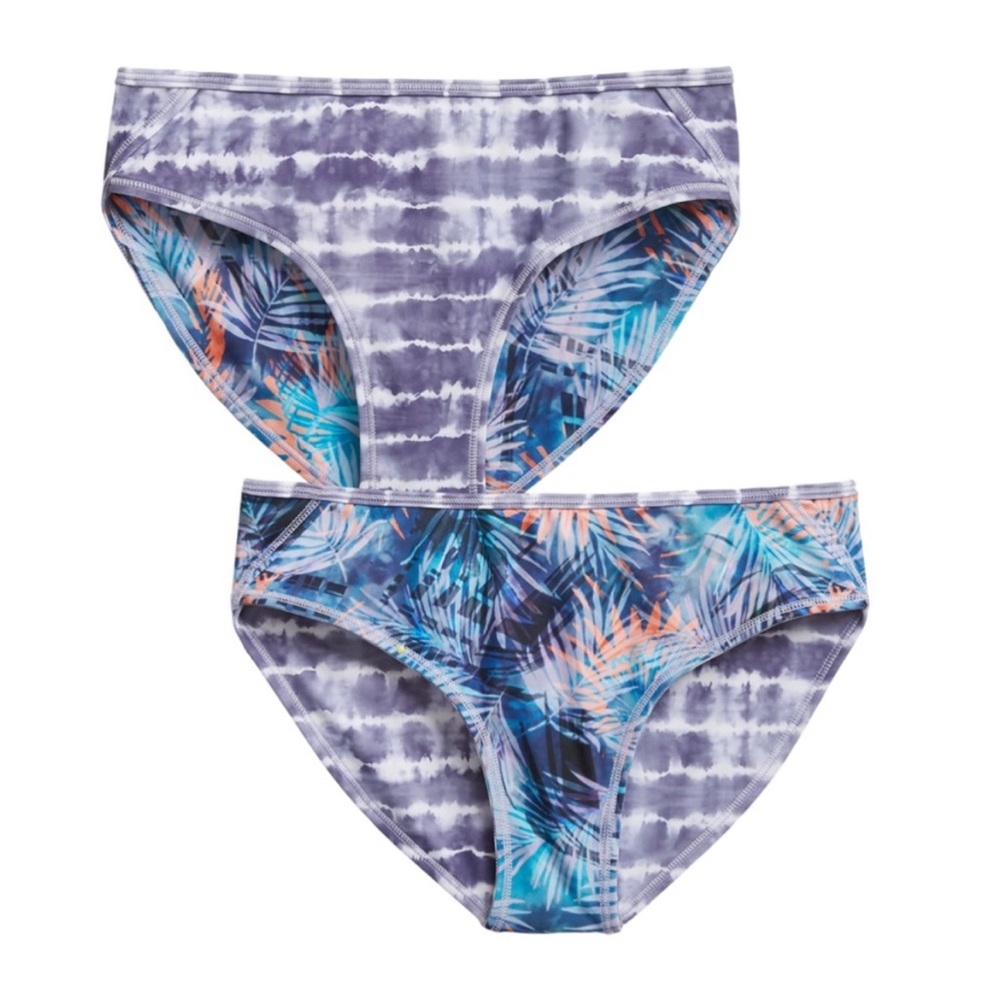 Athleta Girl Reversible Tropics Tie Dye Bikini Bottom